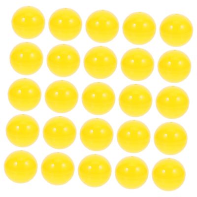CIMAXIC 25pcs Openable Raffle Balls Lightweight Lottery Balls Yellow Game for Drawing Games