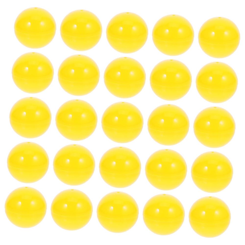 CIMAXIC 25pcs Openable Raffle Balls Lightweight Lottery Balls Yellow Game for Drawing Games