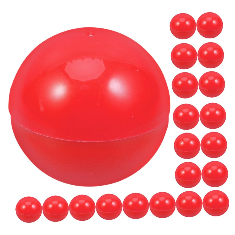 COLLBATH 25pcs Plastic Lottery Balls Openable Party Game Balls for Raffle Drawing Bulk