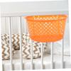 Hohopeti Stroller Storage Basket Adjustable Faux Rattan Organizer for Diapers Toys Snacks Easy to Install Pram Accessory for Busy Parents view 4