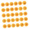 PRETYZOOM 30pcs Bingo Ball Hollow Lottery Balls Numbered for Home Party and Easy to Find view 1