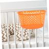 Levemolo Rattan Pushchair Storage Baskets Stroller Basket Organizer for Nursery Easy Install Cart view 4
