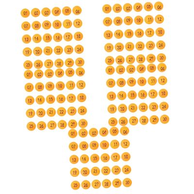 STOBAZA 150pcs Colored Raffle Game Numbered for Party Props Game Arts Events Compact Lightweight Bright Color Design