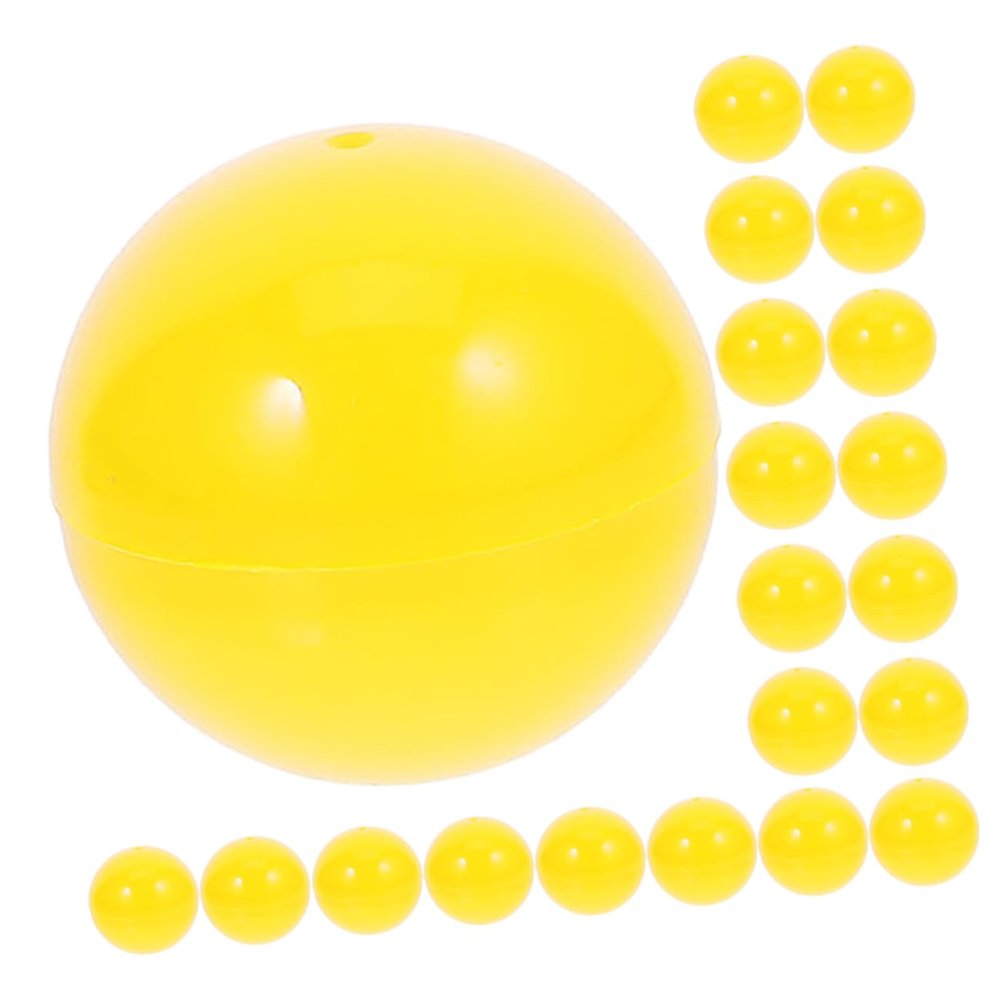 COOLHIYA 25 Pack Openable Raffle Drawing Balls Lightweight Game Balls No Stuffing Hollow Balls for Games and Party Entertainment