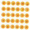Cabilock 30pcs Colored Pong Balls Bingo Ball Hollow for Game Number Printing Plastic view 1