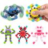 5 Pcs Transformable Fidget Spinner Toys for Kids, Stress Relief Sensory Toys for Autism ADHD, Birthday Party Favors, Easter Basket Essentials, Classroom Prizes, Stocking Stuffers for Boys Girls view 1