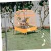 ibasenice Realistic Sound Activated Bird Toy Animated Chirping Parrot in Cage with Movements Compact Miniature Design for Family Fun and Entertainment No Batteries Included view 4