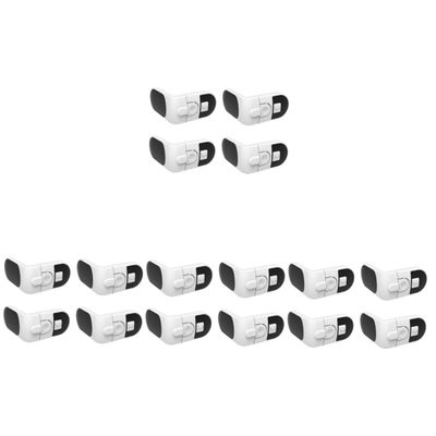 Hemoton 16pcs Boy Girl for Drawers Refrigerators Pinch Design Easy One-key Material Proofing Lock for Cabinets and Furniture