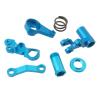 1/10 Alloy Aluminum Steering Servo Saver Complete Bell Crank Set 6845 for Rc 1/10 s Slash 5803 Upgraded Hop-Up Parts(Burgundy) view 3