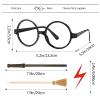 144 Pcs Wizard Wand Party Favors for Kids , Wand Pencils, Witch Broom Pencils, Lightning Tattoos, Round Frame Glasses, Party Decorations Birthday Gifts, Halloween Cosplay Accessories for Teens view 2