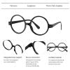 144 Pcs Wizard Wand Party Favors for Kids , Wand Pencils, Witch Broom Pencils, Lightning Tattoos, Round Frame Glasses, Party Decorations Birthday Gifts, Halloween Cosplay Accessories for Teens view 4