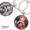 LUOZZY 2pcs Russian Matryoshka Doll Keychains Handcrafted Nesting Dolls Keyrings Pendents Creative Matryoshka Doll Hanging Ornaments for DIY Bags Key Accessories view 4