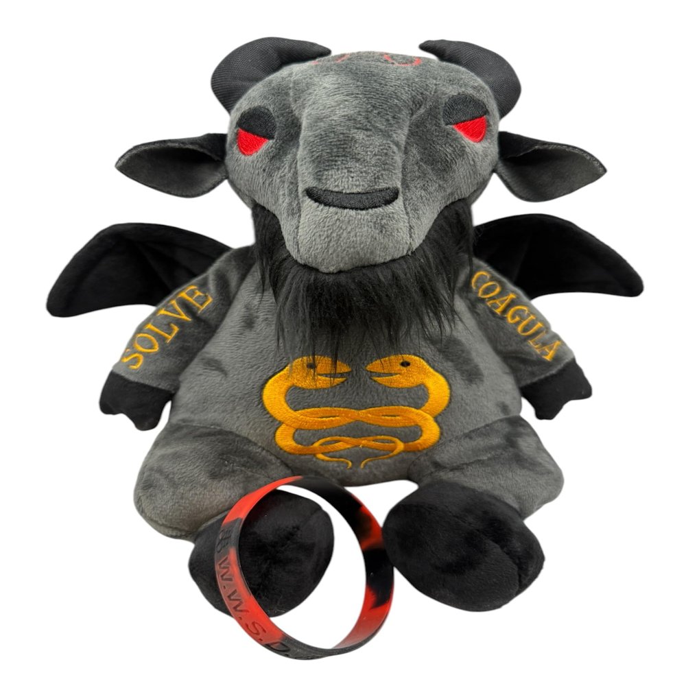 Baphomet Plush and Rubber - Satan - W.W.S.D Bracelet