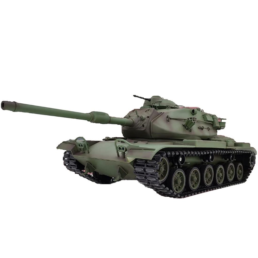 FunXylophy RC Tank for Adults, 1/16 2.4G M60A3 Main Battle Tank with Sound and Light, Military Tank RC All Terrain Off-Road Model for Adult (Basic Version)