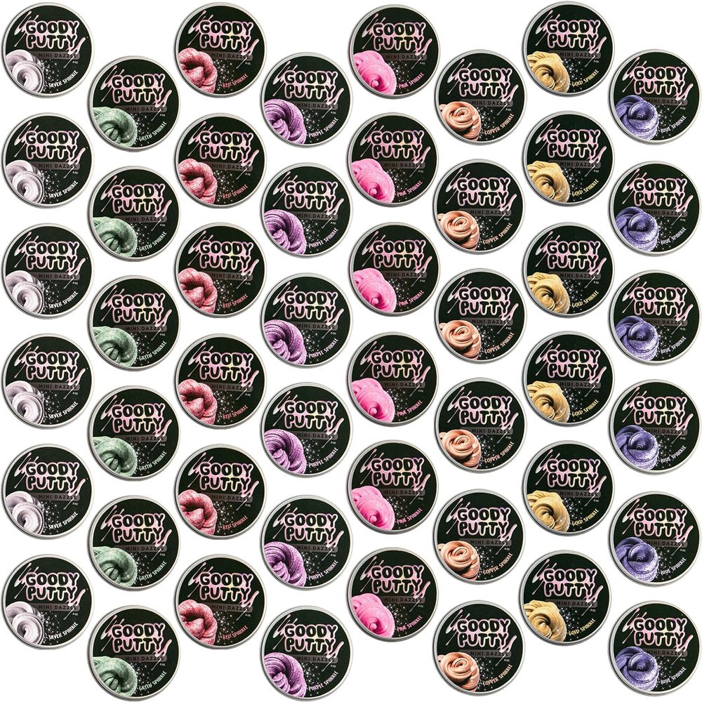 Dazzle Putty Toy Goody Putty Mini Tins 8 Pack (6 Sets (48 Tins))