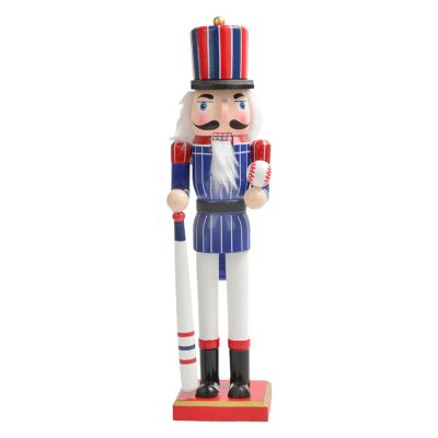 15 Inch Wooden Christmas Soldier Ornaments Athlete Figurine Toy For Christmas Decorations Shelves Tables