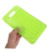 TOBBOMEY Non-Slip Mini Plastic Washboard for Laundry Creative Home Cleaning Tool Green for Boys and Girls Clothes and Delicate Items Easy to Use and Portable for Travel and Camping view 4