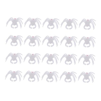 TOYANDONA 20pcs Dark Halloween Spider Plastic Party Supplies for Decorations Creative Plaything for Spooky Celebrations and Festive Gatherings