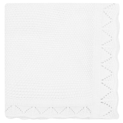 100% Cotton Knitted Baby Blankets for Boys & Girls | Cotton Warm Cuddle Stroller Swaddling Crib Blanket for 0-2 Years | 40" x 31" Inches