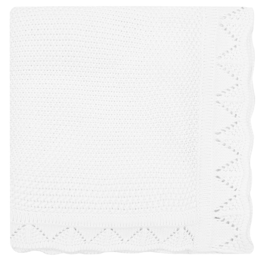 100% Cotton Knitted Baby Blankets for Boys & Girls | Cotton Warm Cuddle Stroller Swaddling Crib Blanket for 0-2 Years | 40" x 31" Inches