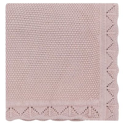 100% Cotton Knitted Baby Blankets for Boys & Girls | Cotton Warm Cuddle Stroller Swaddling Crib Blanket for 0-2 Years | 40" x 31" Inches