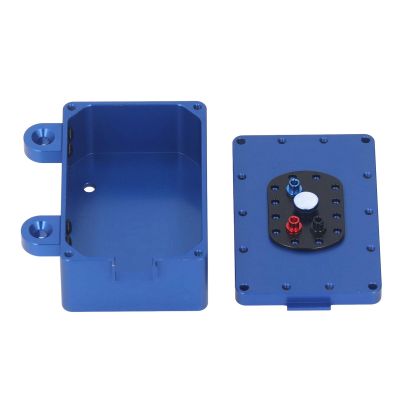 ANGGREK RC Receiver Box, Easy Installation, Sturdy and, Sealed RC Crawler Car Receiver Box, Easy for Upgrades (Blue)