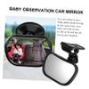 COOLHIYA 2sets Car Mirror Rearview Observation Mirror for Safe Backseat Monitoring Design Easy Installation for Parents for Car Travel view 2