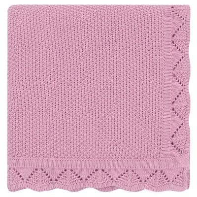 100% Cotton Knitted Baby Blankets for Boys & Girls | Cotton Warm Cuddle Stroller Swaddling Crib Blanket for 0-2 Years | 40" x 31" Inches