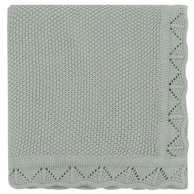 100% Cotton Knitted Baby Blankets for Boys & Girls | Cotton Warm Cuddle Stroller Swaddling Crib Blanket for 0-2 Years | 40" x 31" Inches