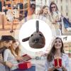Adorable Plush Cat Bag | Soft Handcrafted Cat Hand Bag with Puffy Eyes | Fun and Functional Stuffed Animal Bag for Women | Perfect Plush Cat-Shaped Purse for Everyday Use view 3