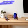 Flavery 3D Printed Flying Dragon in Egg - Tricolor Egg with 9" Flexible Winged Dragon Inside, Colorful Fidget Toy, Birthday Gift, Desk Pet Figure (Red Gold Blue) view 4