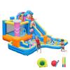 AirMyfun Bounce House Inflatable Wtaer Slide, Bounce House for Big Kids 8-12 Bouncer Ice Cream Theme, with Water Gun and Ball Pit view 1