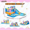 AirMyfun Bounce House Inflatable Wtaer Slide, Bounce House for Big Kids 8-12 Bouncer Ice Cream Theme, with Water Gun and Ball Pit view 4