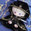 niannyyhouse 10cm 20cm Plush Doll Clothes Magic Cape Robe Belt Doll Dressup (Black, 20cm) view 2
