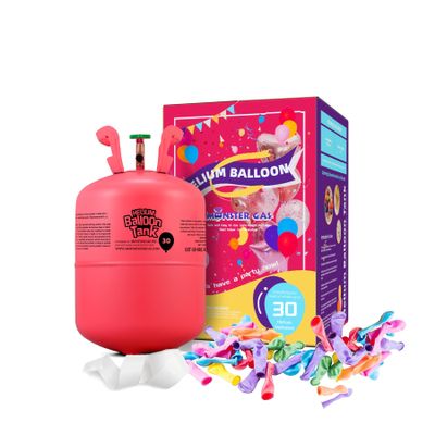 Monster Gas 7L Helium Tank For Balloons At Home, Balloon Helium Tank Up To 30 Latex Balloons, Small Helium Tanks