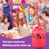 Monster Gas 7L Helium Tank For Balloons At Home, Balloon Helium Tank Up To 30 Latex Balloons, Small Helium Tanks view 4
