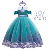FMYFWY Girls Princess Fancy Outfits Halloween Costume Christmas Birthday Party Tulle Gown w/Accessories 10-11T view 1