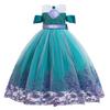FMYFWY Girls Princess Fancy Outfits Halloween Costume Christmas Birthday Party Tulle Gown w/Accessories 10-11T view 2