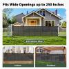 250" Reinforced Extra Wide Baby Gate Retractable Dog Gate, 21ft Extra Long Baby Gate Retractable Gates for Dogs, 48" Extra Tall Pet Gate Retractable Fence Outdoor Gate for Deck/Garage/Patio, Black view 2