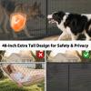 250" Reinforced Extra Wide Baby Gate Retractable Dog Gate, 21ft Extra Long Baby Gate Retractable Gates for Dogs, 48" Extra Tall Pet Gate Retractable Fence Outdoor Gate for Deck/Garage/Patio, Black view 4