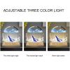 ADFLTFC Moving Sand Art Picture, 7" Moving Sand Art Liquid Motion with Light 3 Color Changing,3D Deep Sea Sandscape in Motion, Round Glass 3D Deep Sea Sand Art Sandscapes for Home Office Work(Blue) view 4