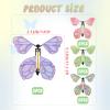 COMNICO Flying Butterfly Card, 20Pcs Rubber Band Wind Up Flying Butterfly Surprise Paper Butterflies in The Book Make Your Own Magic Butterfly Halloween Xmas Surprise Gift (Colorful) view 2