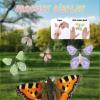 COMNICO Flying Butterfly Card, 20Pcs Rubber Band Wind Up Flying Butterfly Surprise Paper Butterflies in The Book Make Your Own Magic Butterfly Halloween Xmas Surprise Gift (Colorful) view 3
