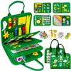 Qizfun Toddler Busy Board Montessori Toys  Sensory Busy Book, Educational Learning Travel Toy for Airplane & Car, Keeps Toddlers Engaged, Birthday Gifts for Toddler Boys Girls view 1
