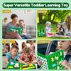 Qizfun Toddler Busy Board Montessori Toys  Sensory Busy Book, Educational Learning Travel Toy for Airplane & Car, Keeps Toddlers Engaged, Birthday Gifts for Toddler Boys Girls view 4