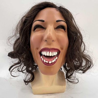 Bpetga Latex Mask of Kamala Harris - Ideal for Halloween Festivities and Celebrations of US Presidential Elections