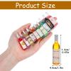 10 Pcs 1:12 Scale Mini Wine Bottles Cake Toppers Wine Drinks Decoration Beer Glass Model Mini House Drink Accessories for Dollhouse Miniature Bottles Cake Decorations view 2