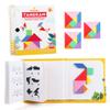 Helsort Travel Tangram Puzzle - Magnetic Puzzle Book for Road Trips, STEM Jigsaw Game with 3 Tangram Sets, Patterns Solutions - Brain Teaser IQ Toy for Kids and Adults, Ideal Educational Gift (240) view 1