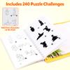 Helsort Travel Tangram Puzzle - Magnetic Puzzle Book for Road Trips, STEM Jigsaw Game with 3 Tangram Sets, Patterns Solutions - Brain Teaser IQ Toy for Kids and Adults, Ideal Educational Gift (240) view 3