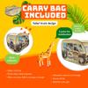Fun2Give Pop It Up: Safari Truck Tent - Pop-Up Playhouse, Wildlife Animal Themed Design, Open Top, Indoor Outdoor Toy, Spacious Interior, Pretend Play, Kids 3+ view 2